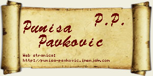 Puniša Pavković vizit kartica